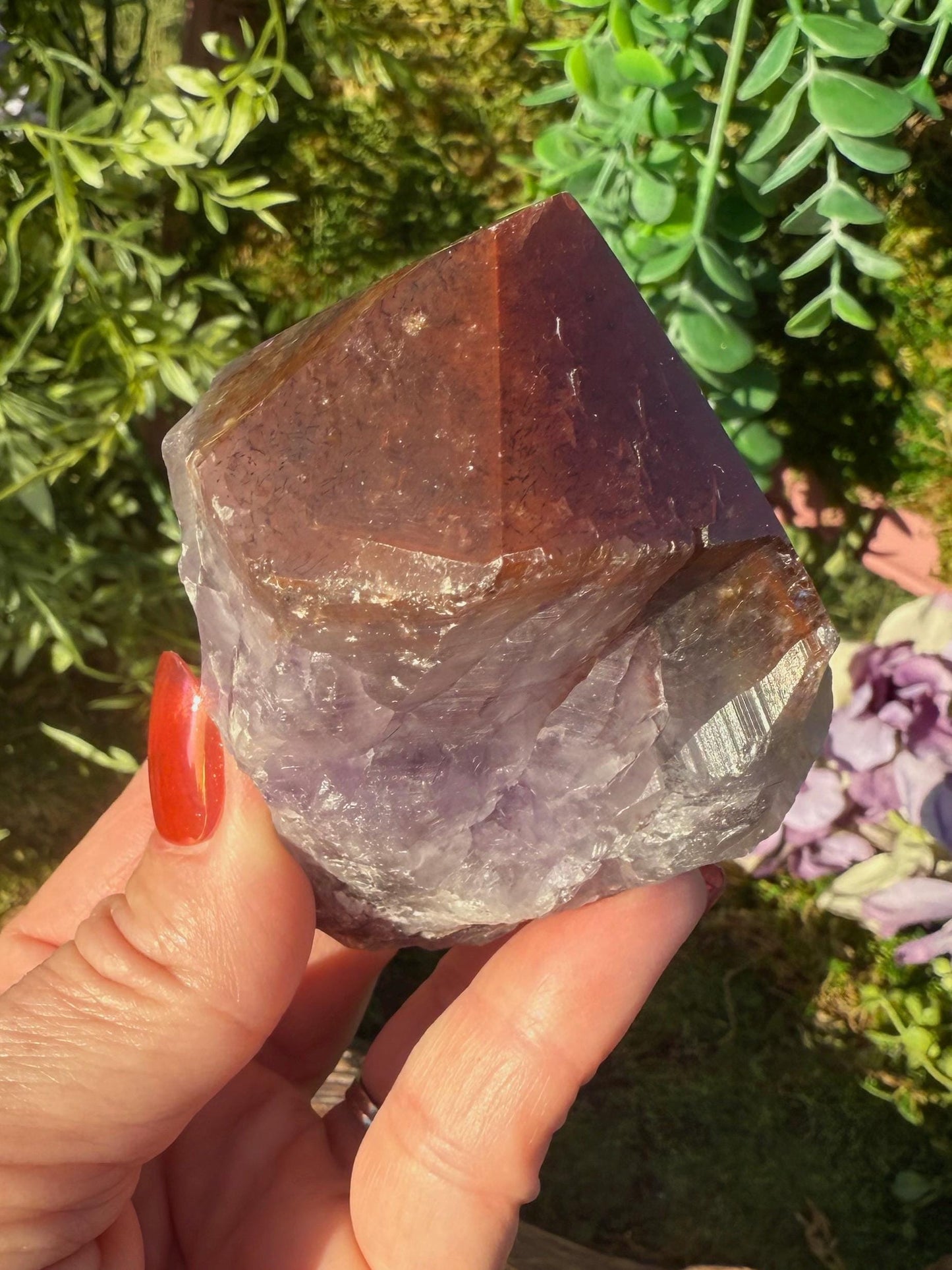 Super 7 Crystal Root w/ Polished Tip