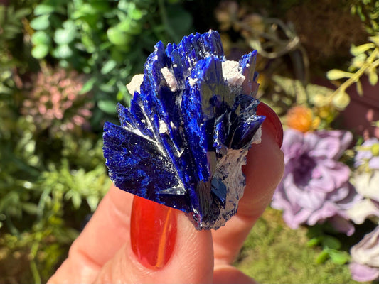 Deep Blue Azurite Crystal Thumbnail Specimen