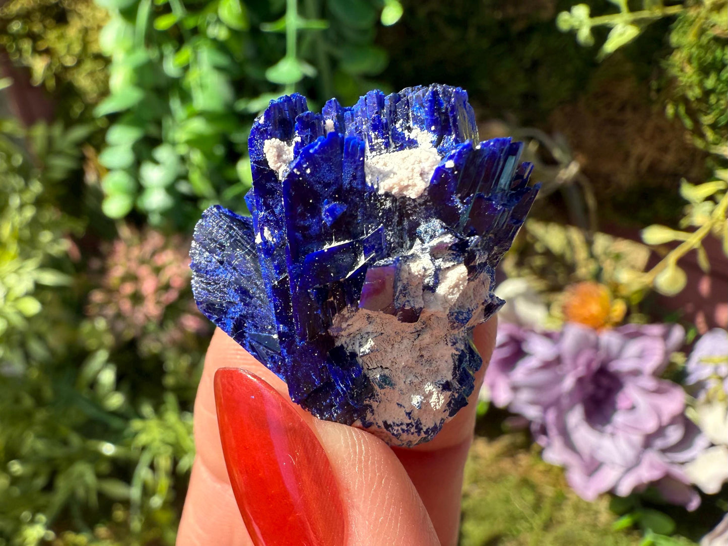 Deep Blue Azurite Crystal Thumbnail Specimen