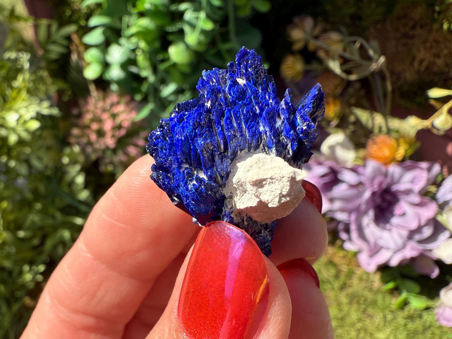 Deep Blue Azurite Crystal Thumbnail Specimen