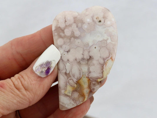 Flower Agate Guasha