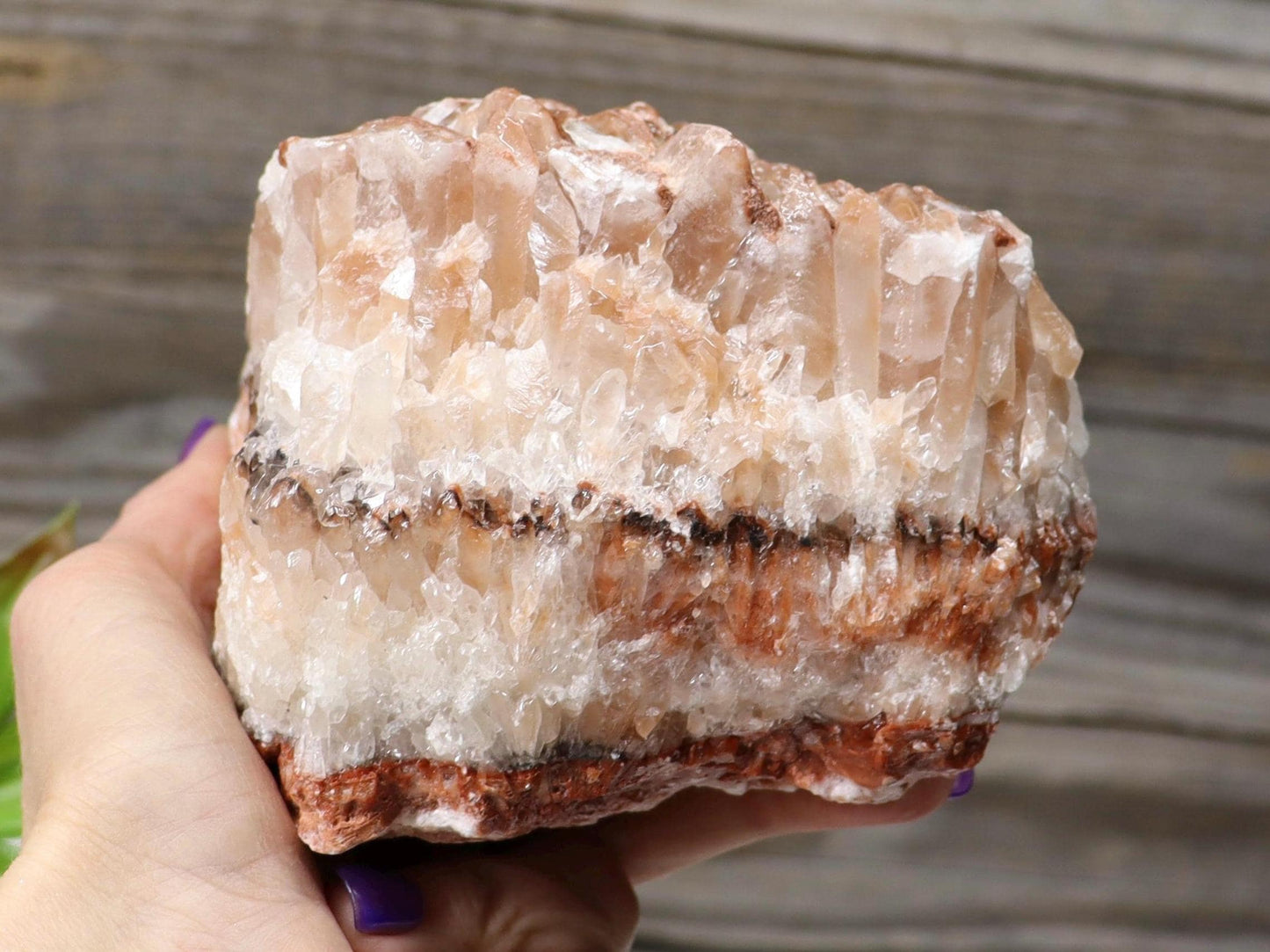 Red Banded Calcite Specimen