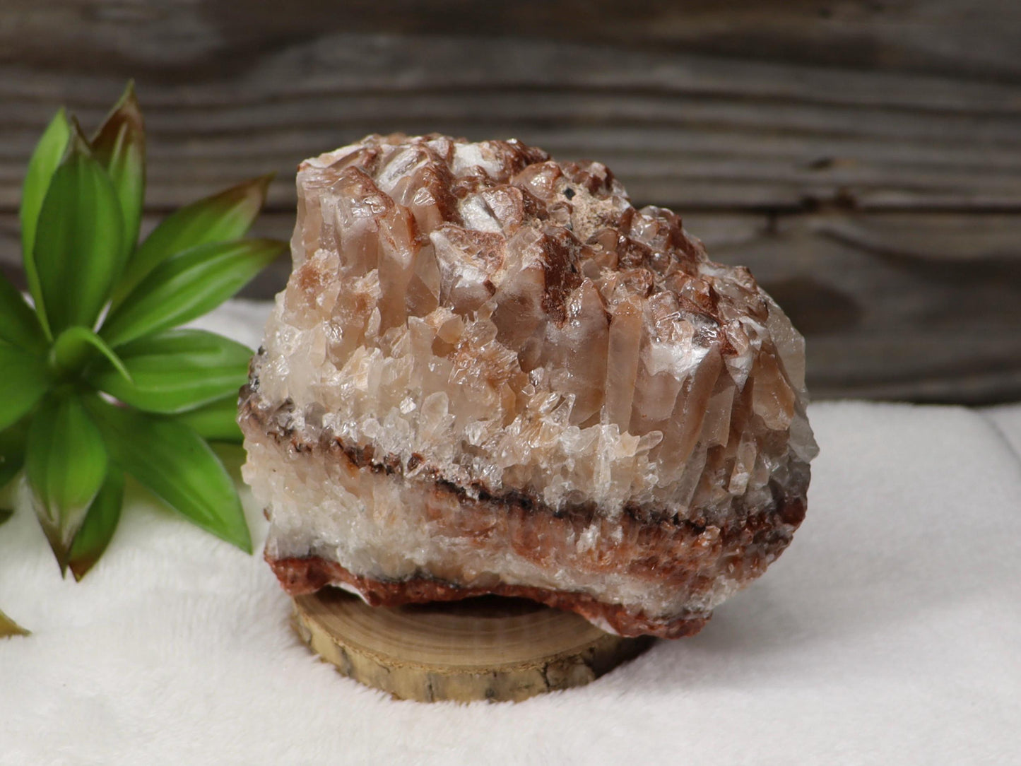 Red Banded Calcite Specimen