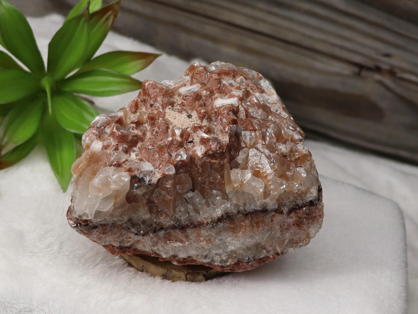 Red Banded Calcite Specimen