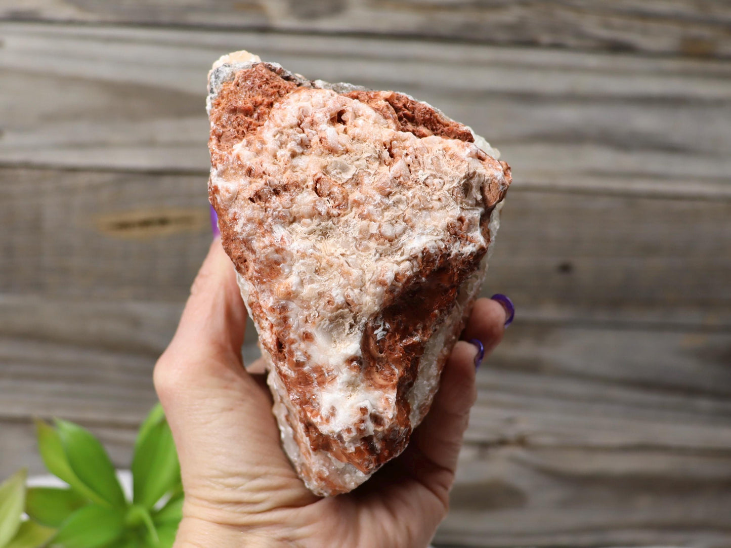 Red Banded Calcite Specimen