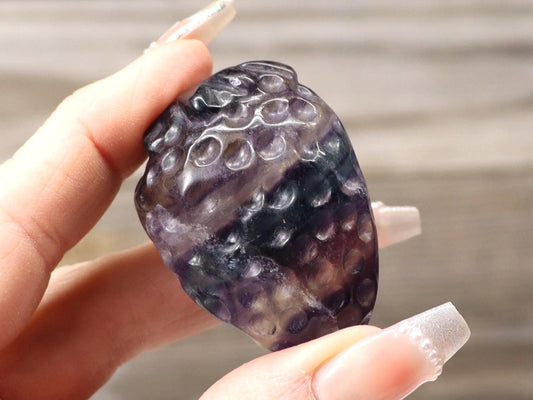 Fluorite Crystal Strawberry Carving