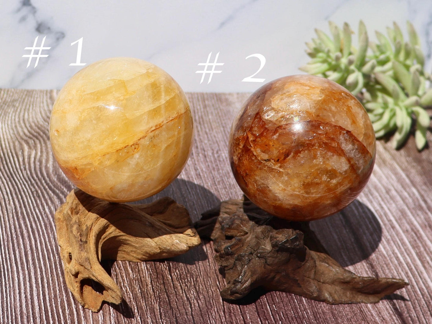 Golden Healer Quartz Sphere