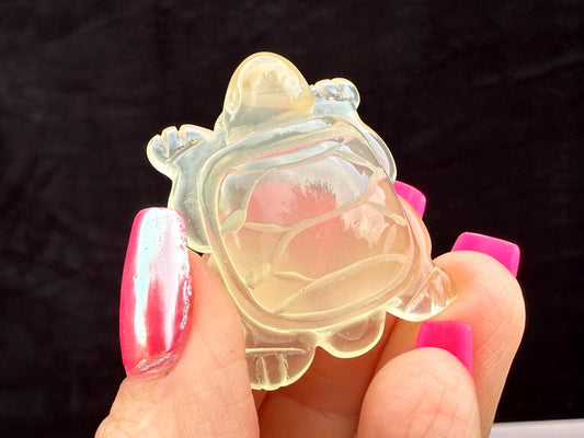Citrine Turtle Carving