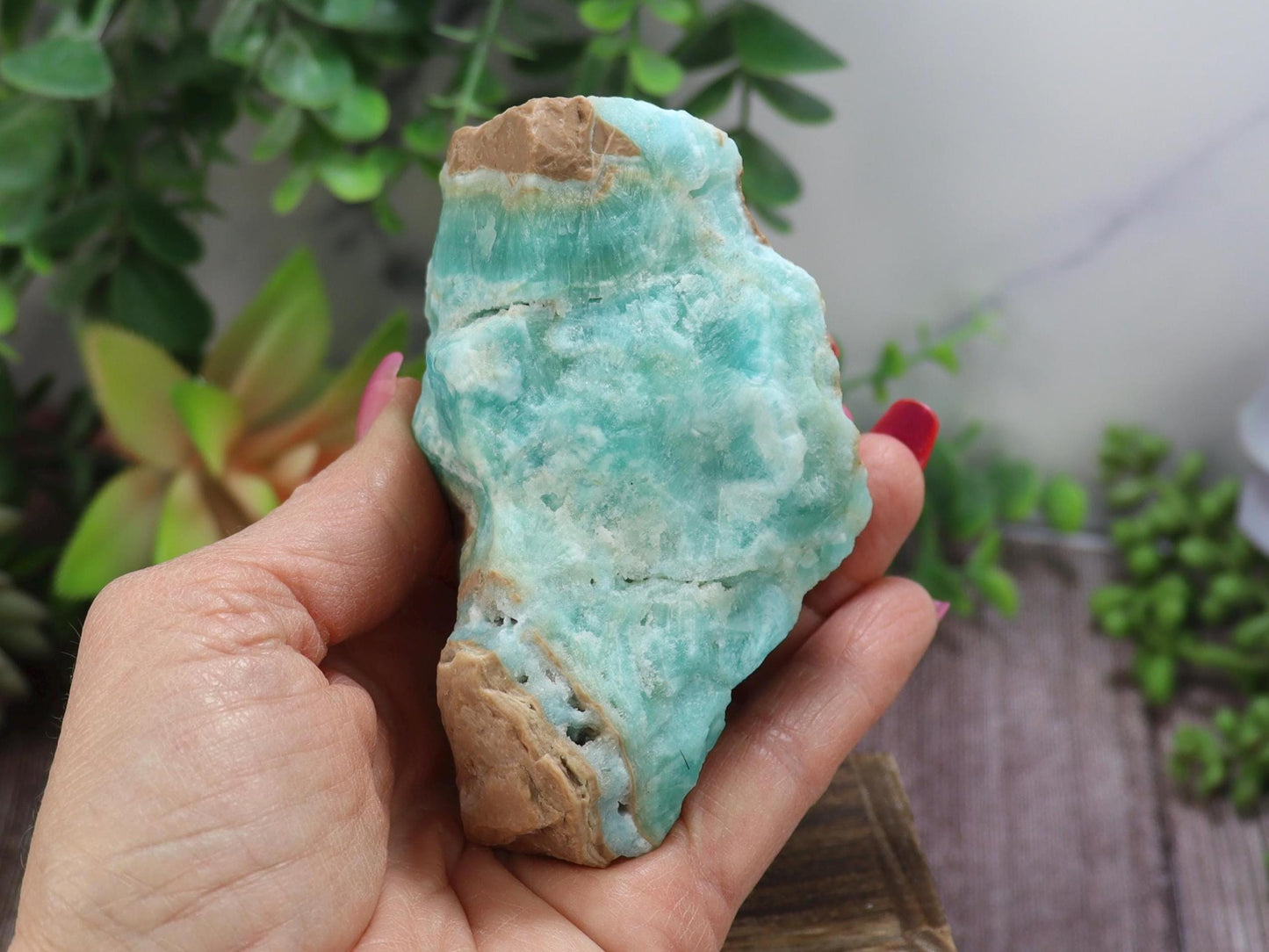 Raw Blue Aragonite Specimen