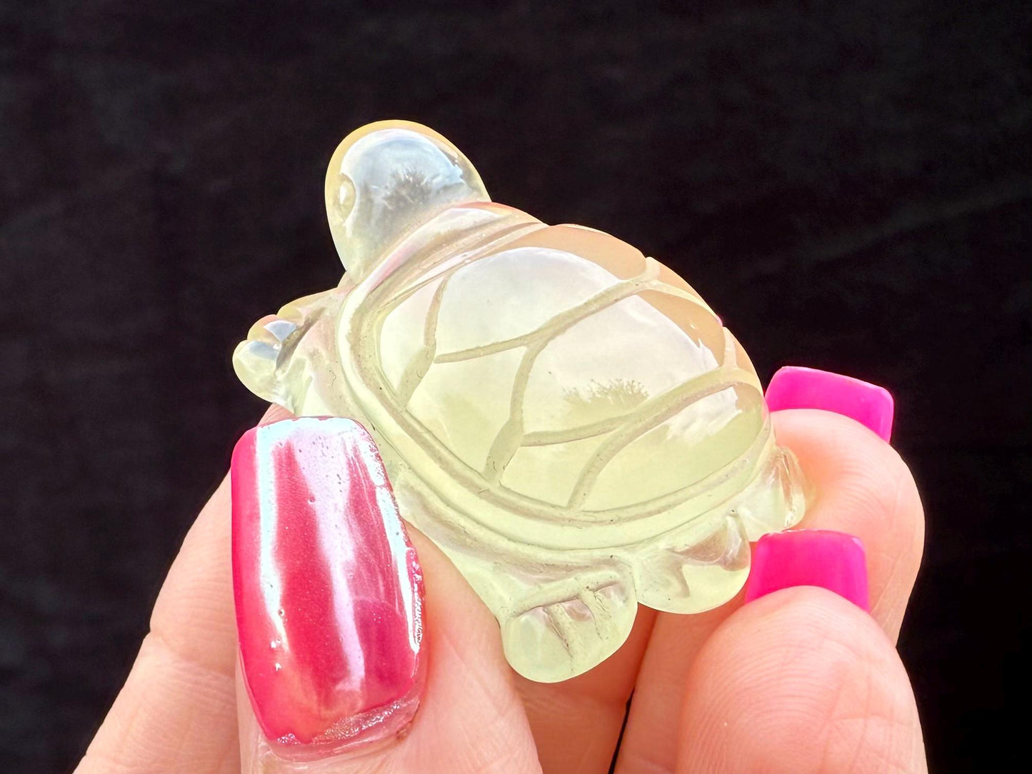 Citrine Turtle Carving