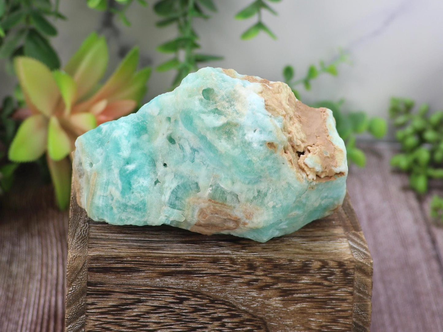 Raw Blue Aragonite Specimen