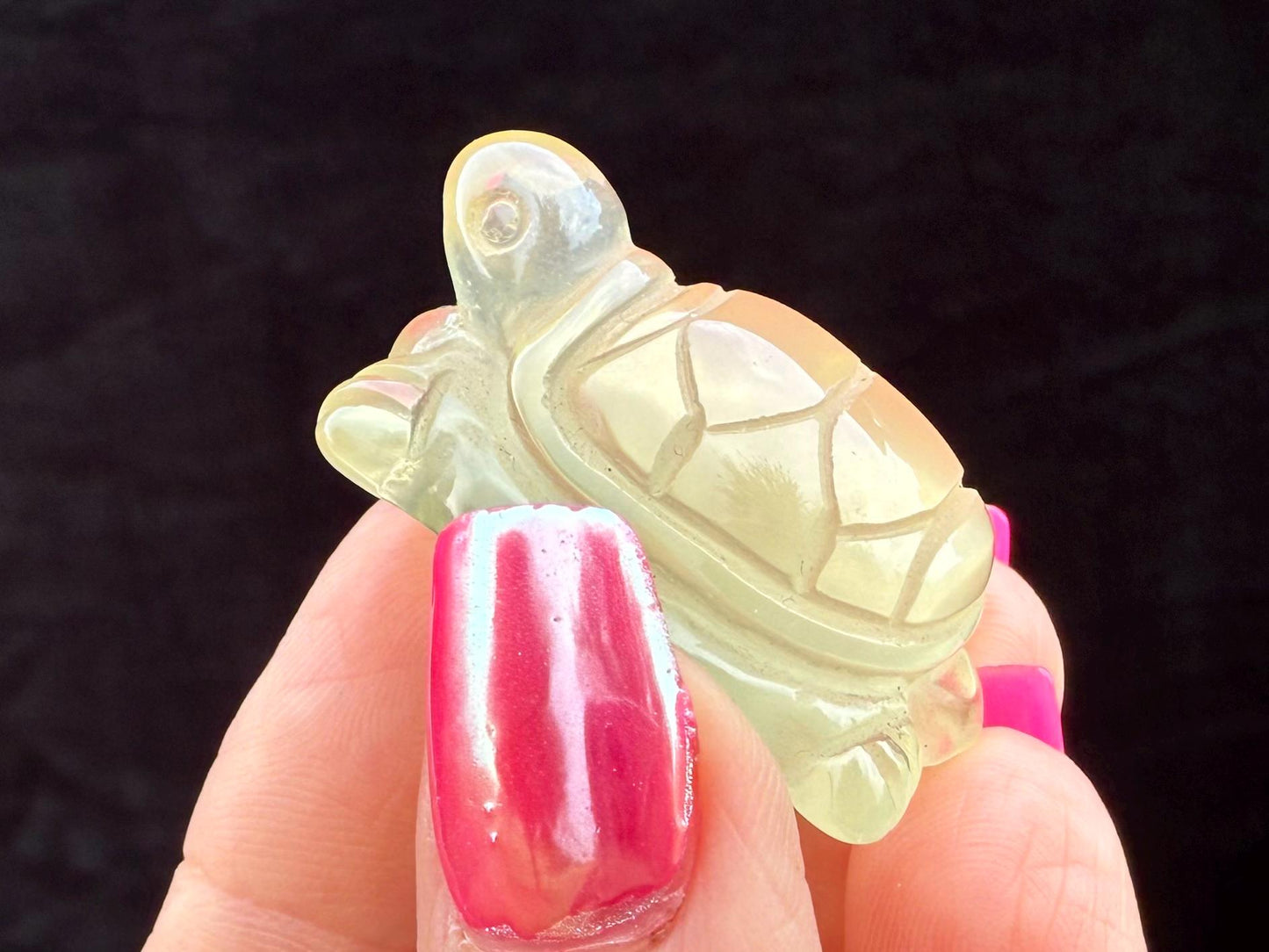 Citrine Turtle Carving