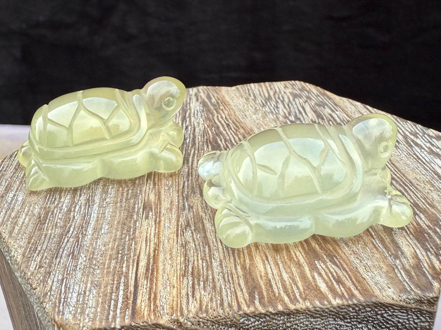 Citrine Turtle Carving