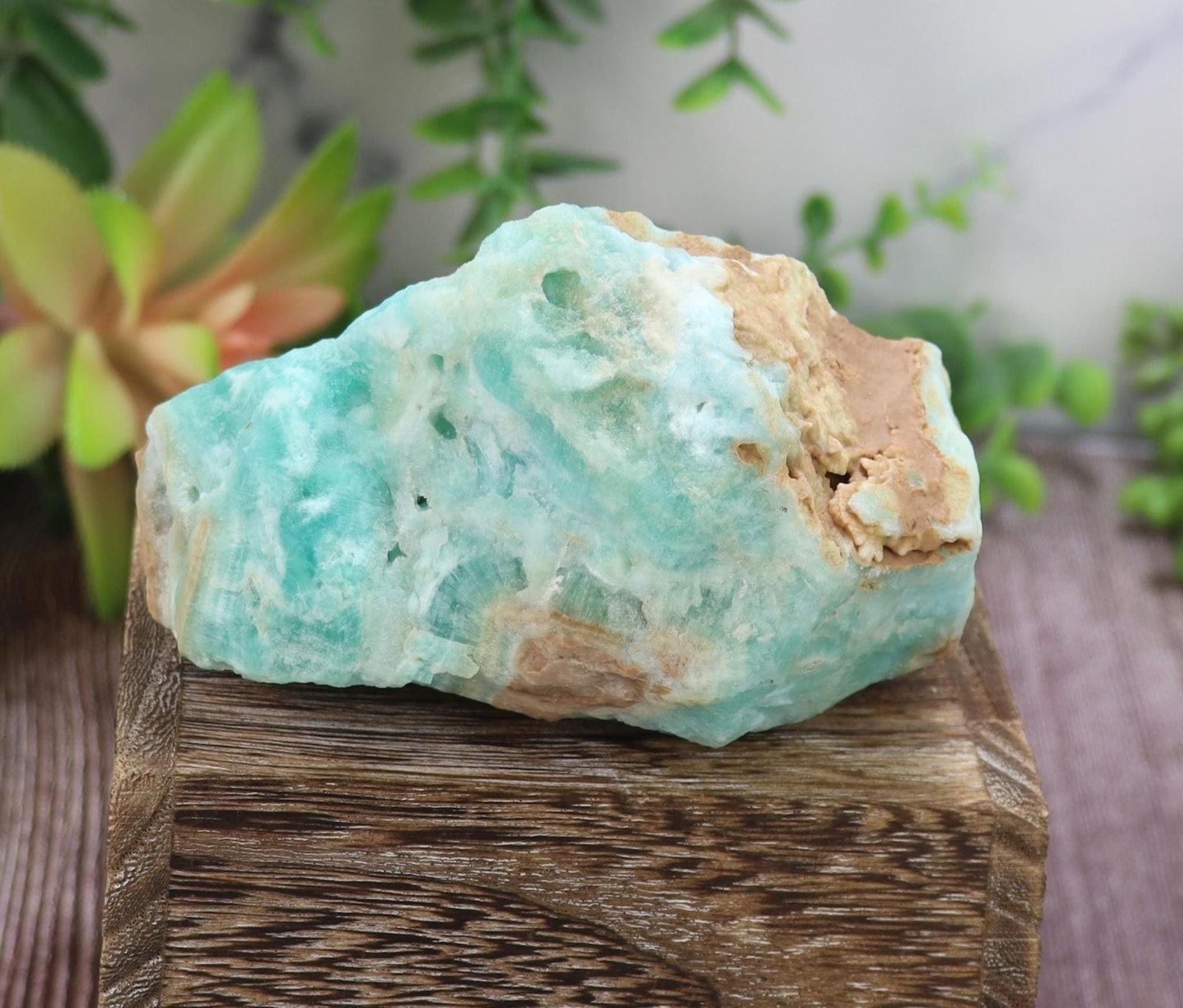 Raw Blue Aragonite Specimen