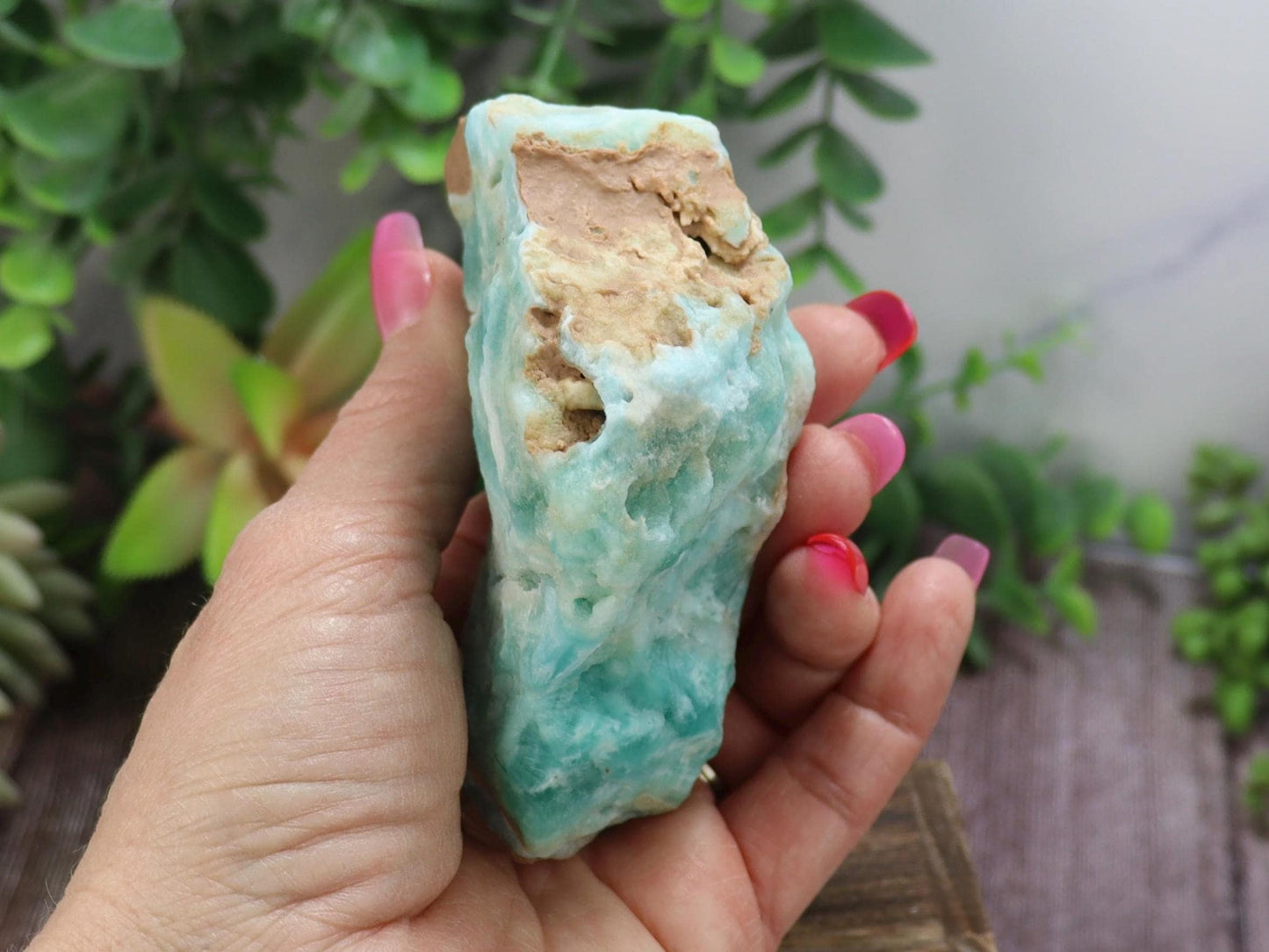Raw Blue Aragonite Specimen