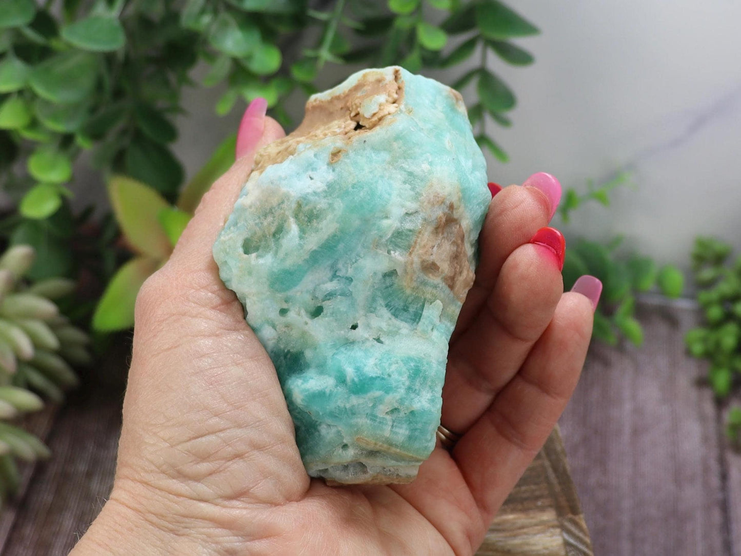 Raw Blue Aragonite Specimen