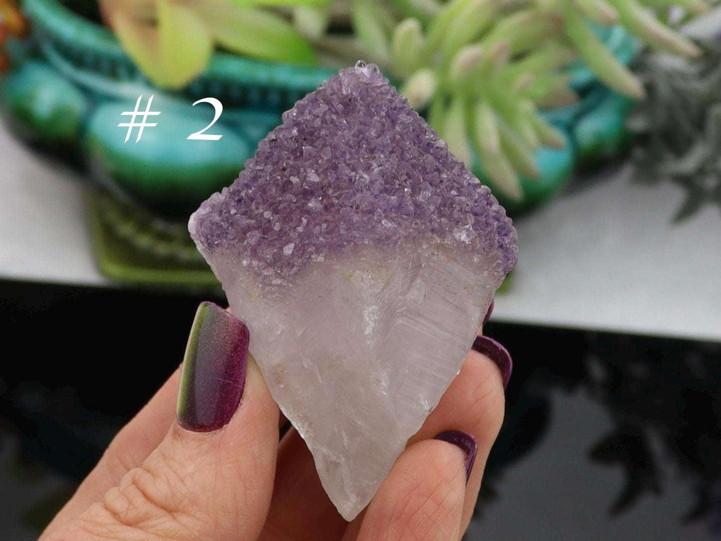 Amethyst Sugar Druzy Point: Brazilian Crystal