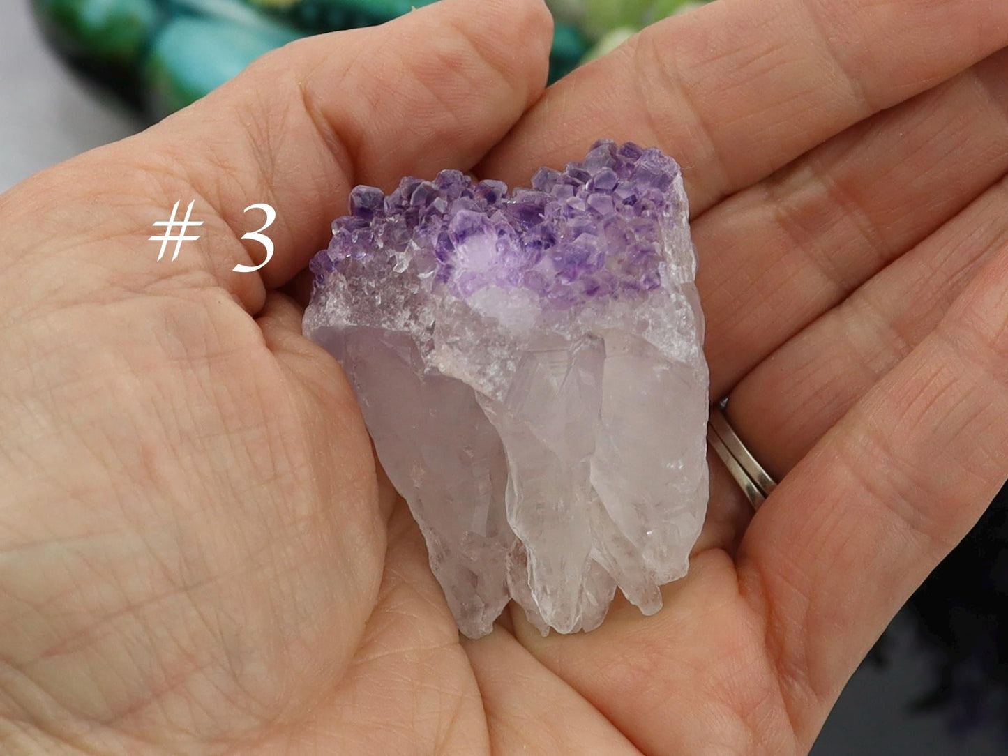 Amethyst Sugar Druzy Point: Brazilian Crystal
