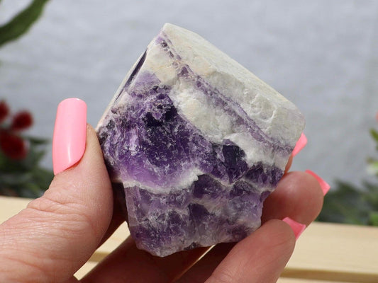 Chevron Amethyst Point: Semi Polished Dream Amethyst, Choose Your Favorite
