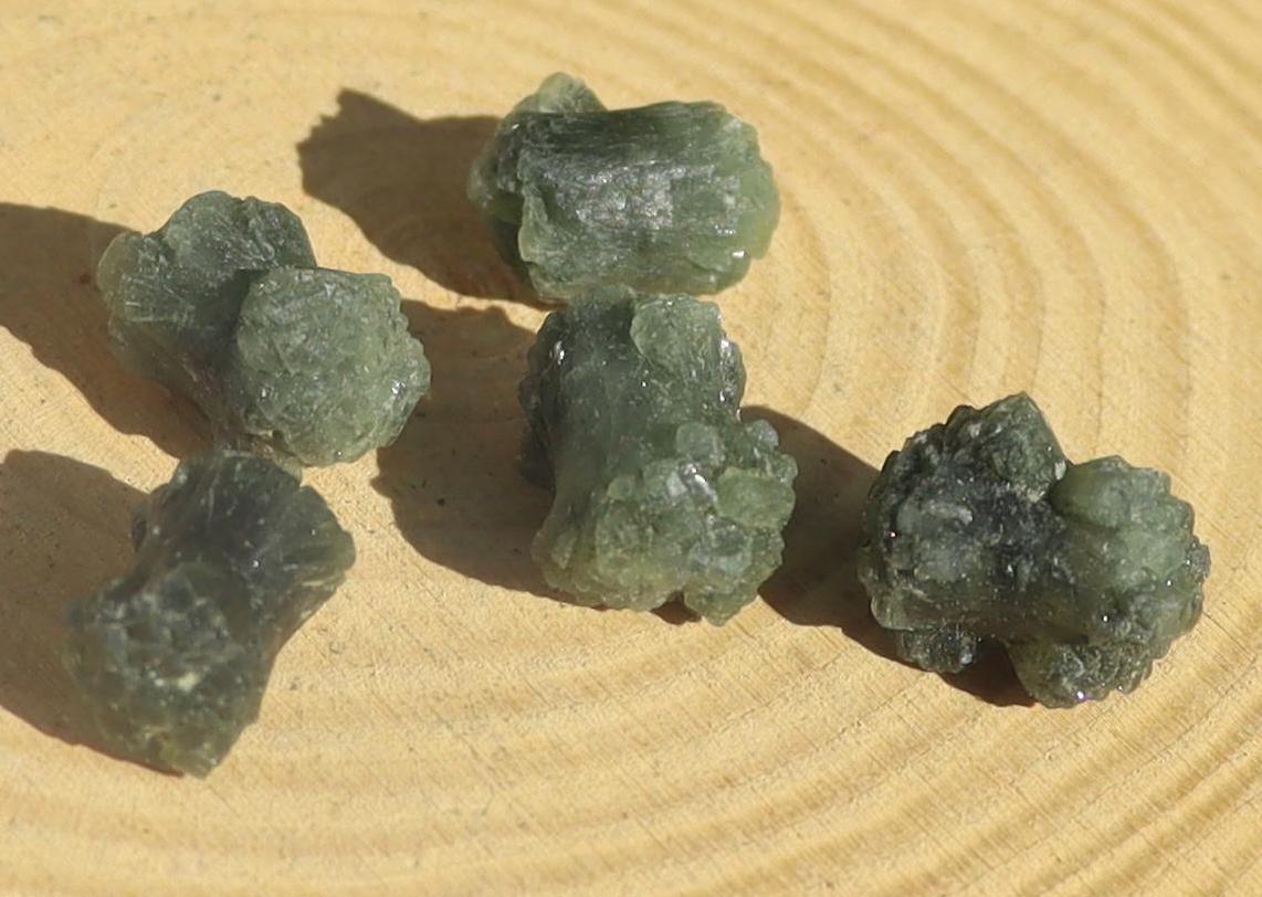 Raw Prehnite Crystal Bowtie