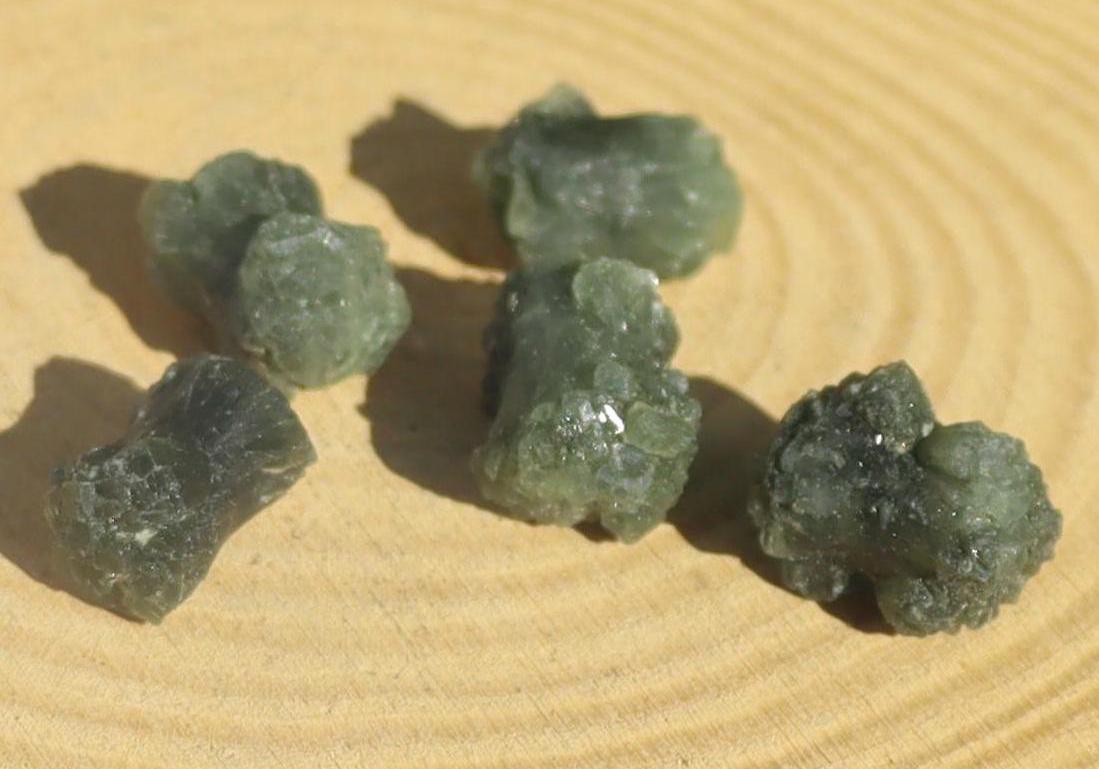 Raw Prehnite Crystal Bowtie