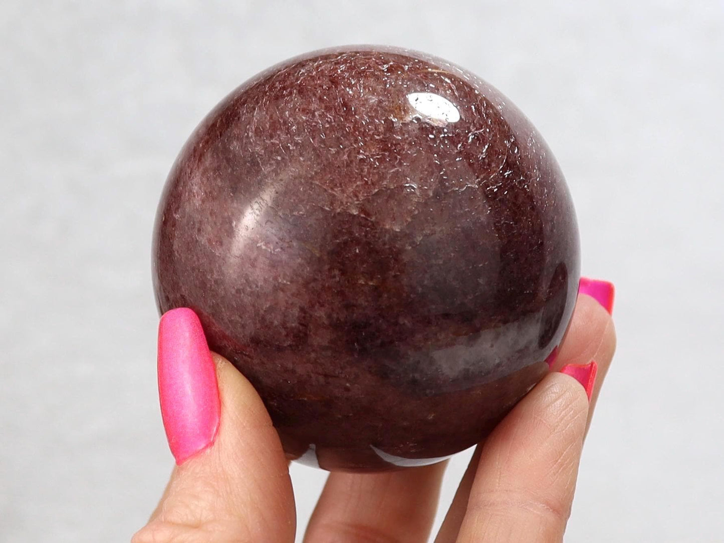 Strawberry Quartz Spheres - Crystal Ball Decor