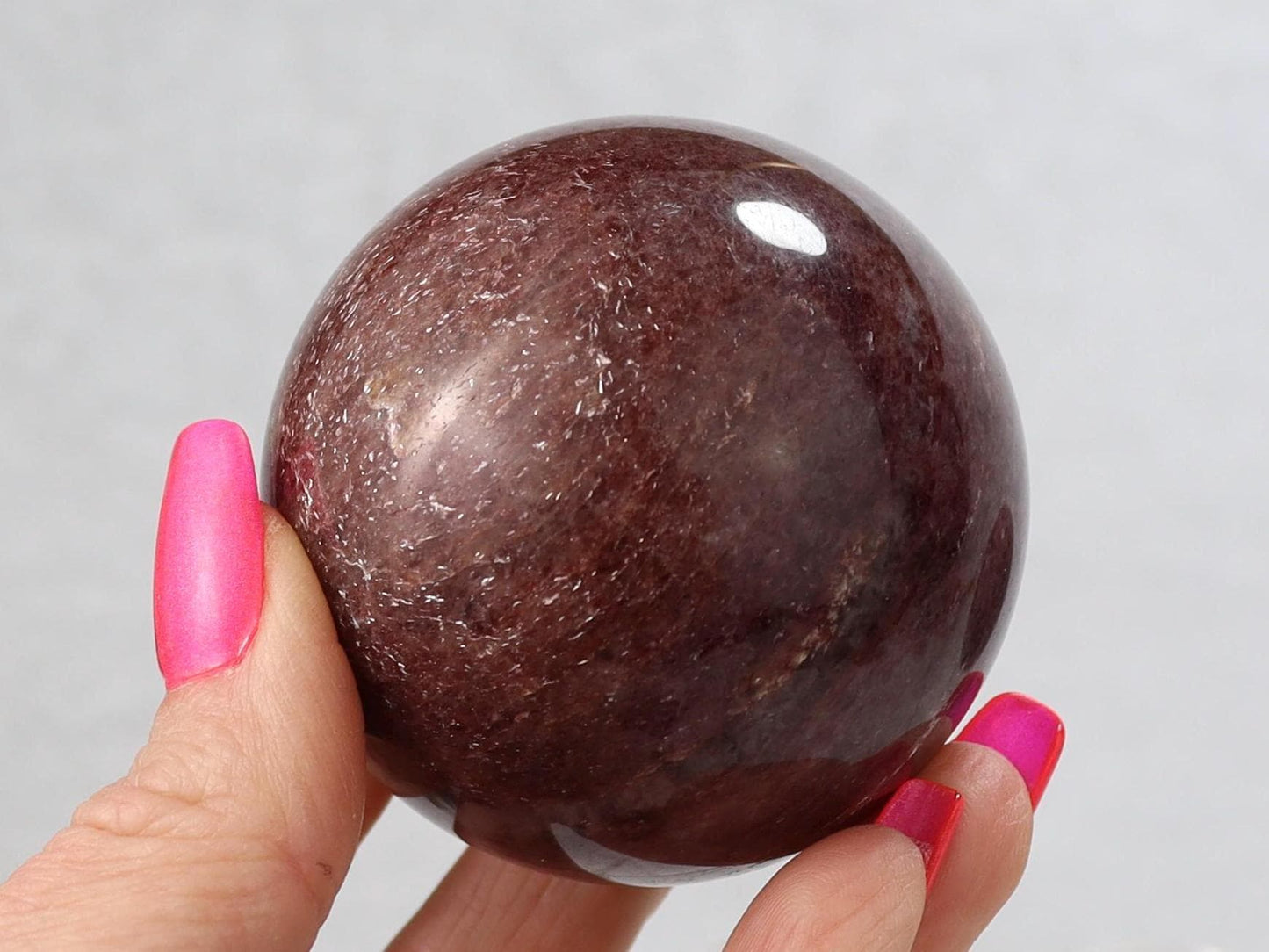 Strawberry Quartz Spheres - Crystal Ball Decor