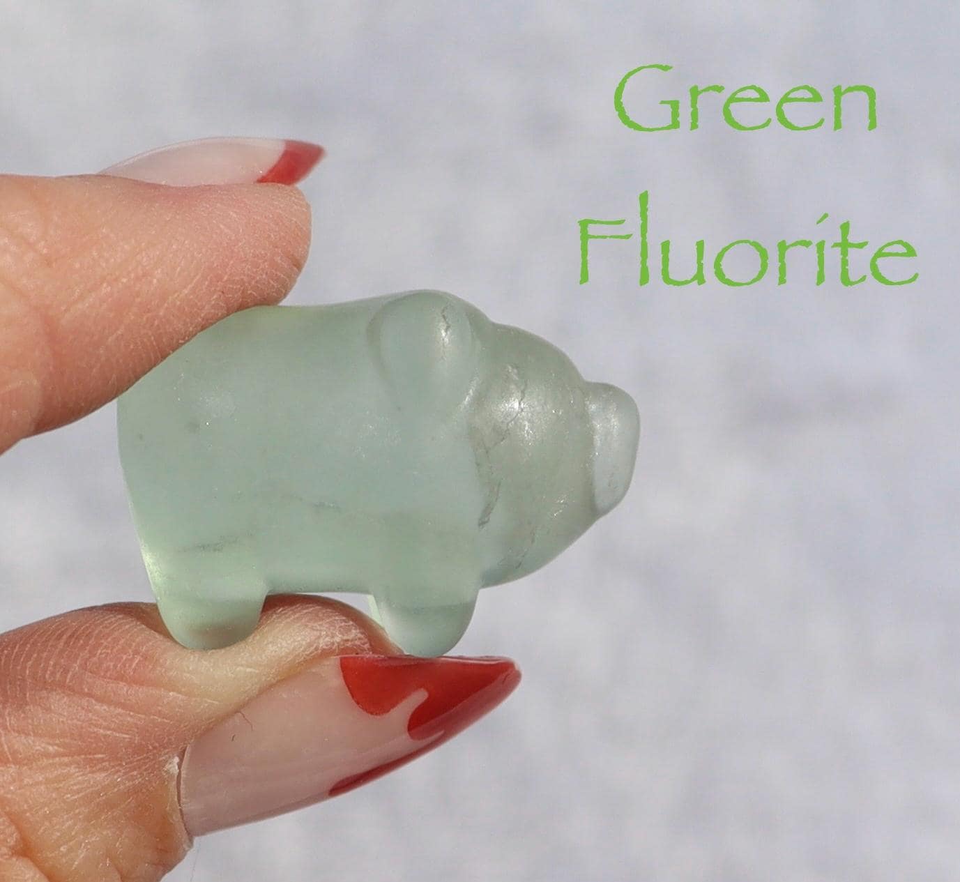 Mini Crystal Pig Carving: Collectible Stone Figurine