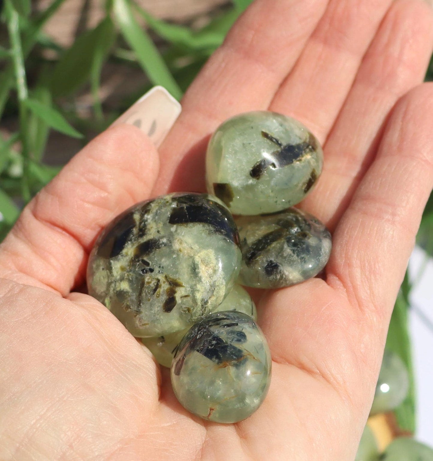 Prehnite Tumbled Stones