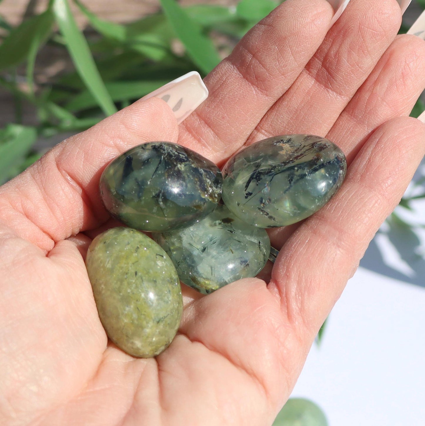Prehnite Tumbled Stones