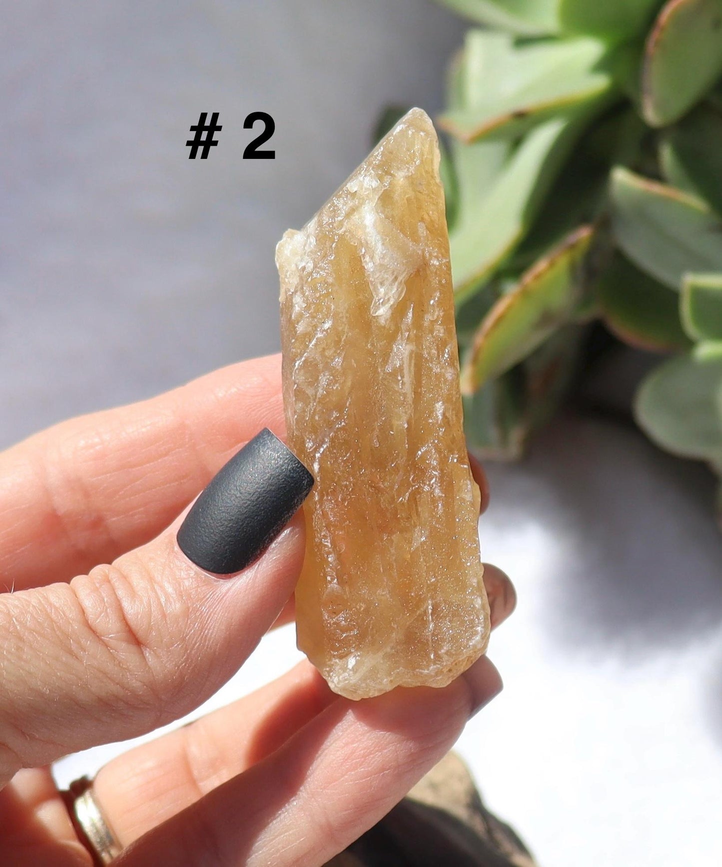 Raw Honey Golden Aragonite from Namibia