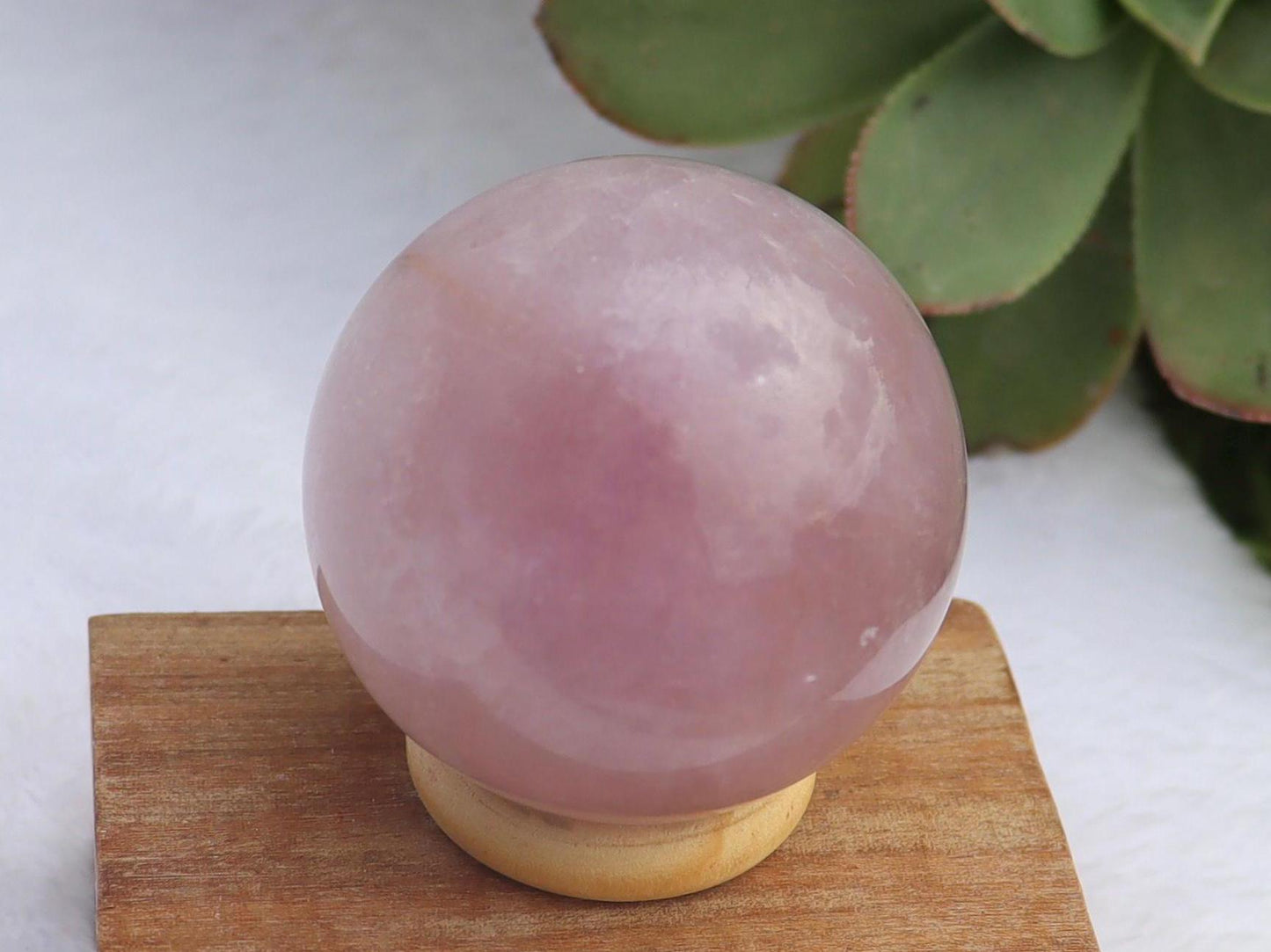 Purple Dendritic Fluorite Sphere: Polished Crystal Ball for Reiki