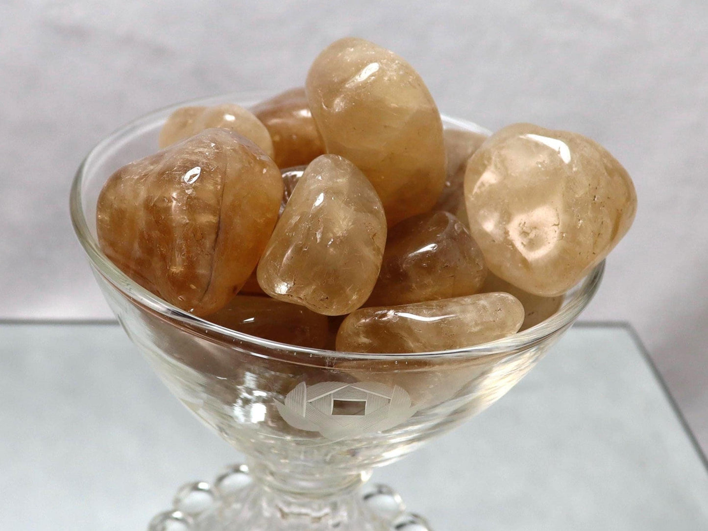 Natural Citrine Tumbled Stones - Brazilian Healing Crystal
