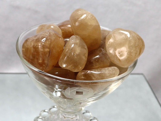 Natural Citrine Tumbled Stones - Brazilian Healing Crystal