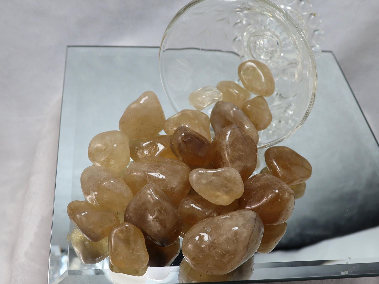 Natural Citrine Tumbled Stones - Brazilian Healing Crystal