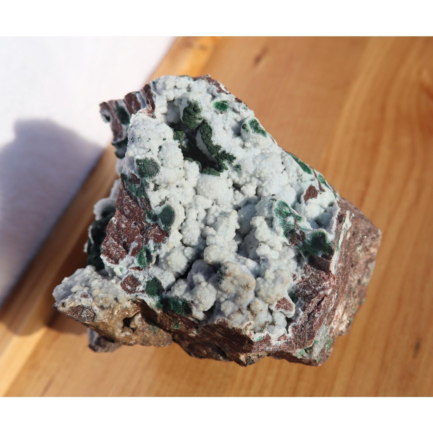 Druzy Coated Ball Malachite on Dolomite Matrix