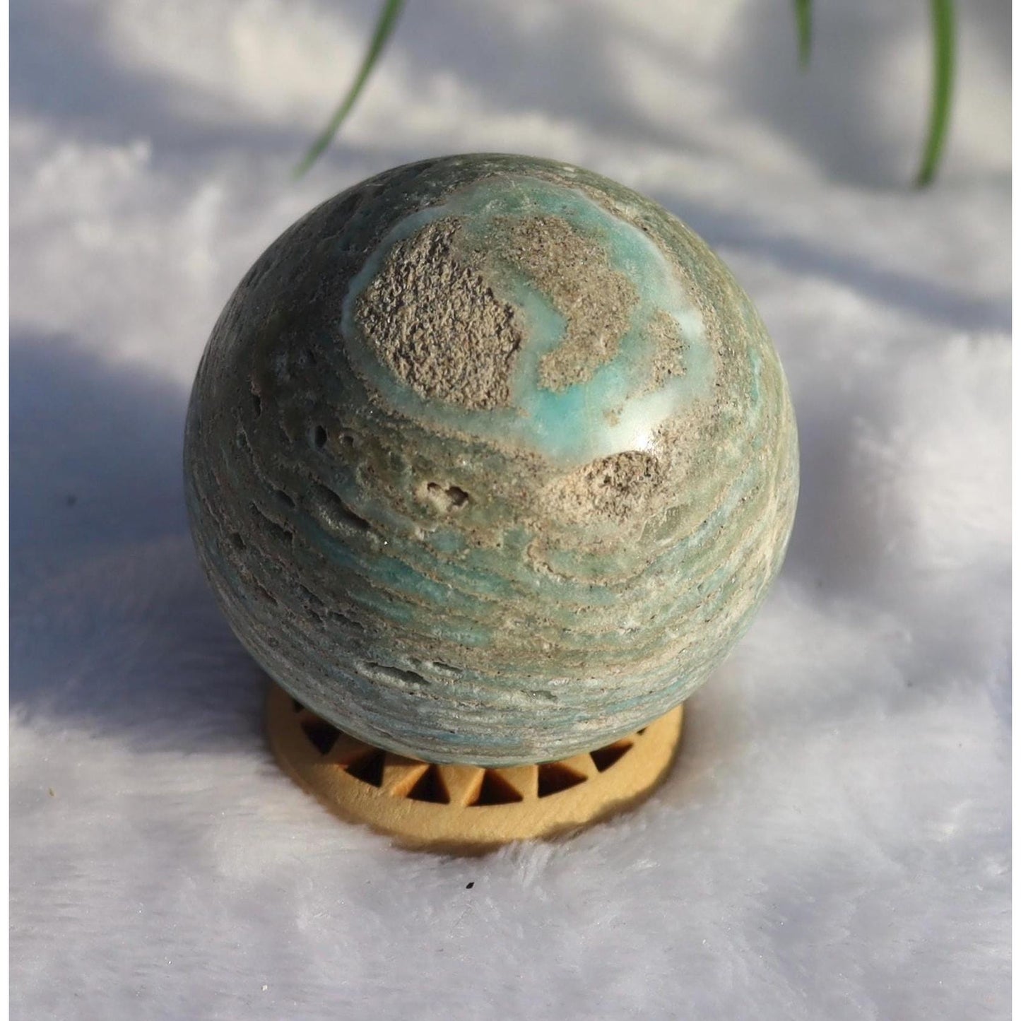 Hemimorphite Sphere