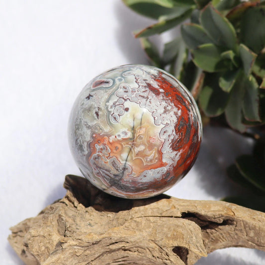 Mexican Crazy Lace Agate Sphere