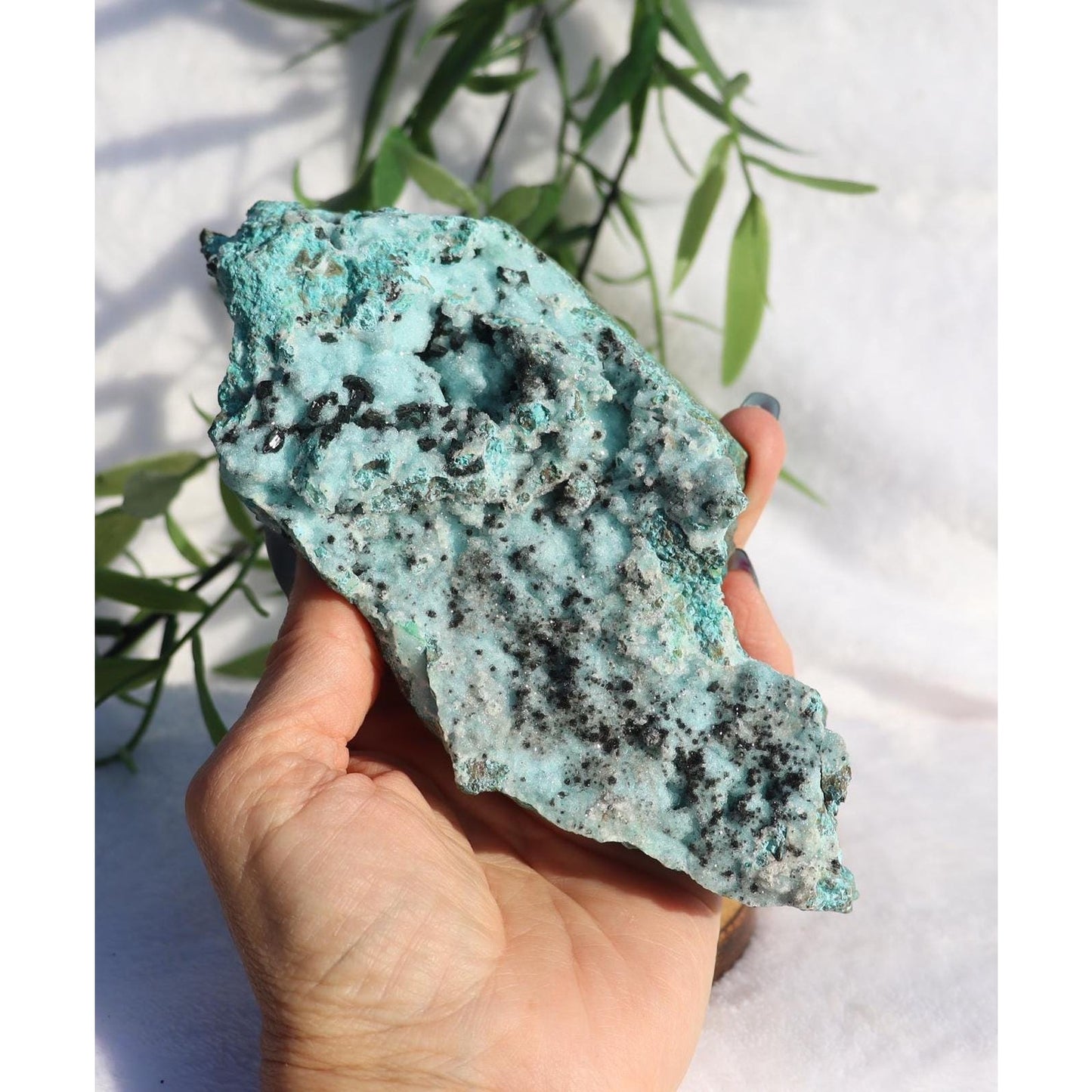 Druzy Chrysocolla with Malachite Specimen