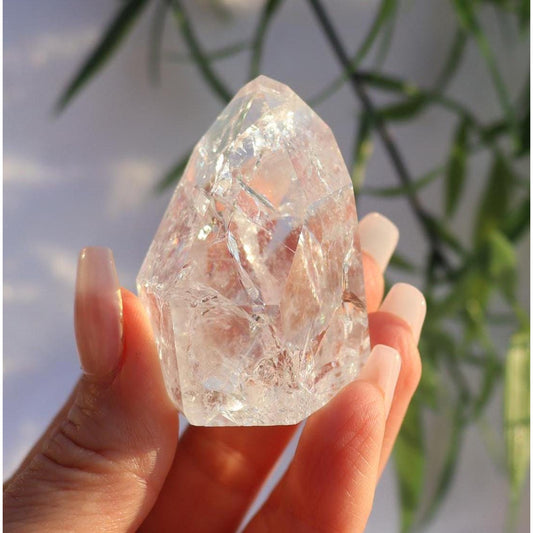 Crackle Quartz Point - Crown Chakra