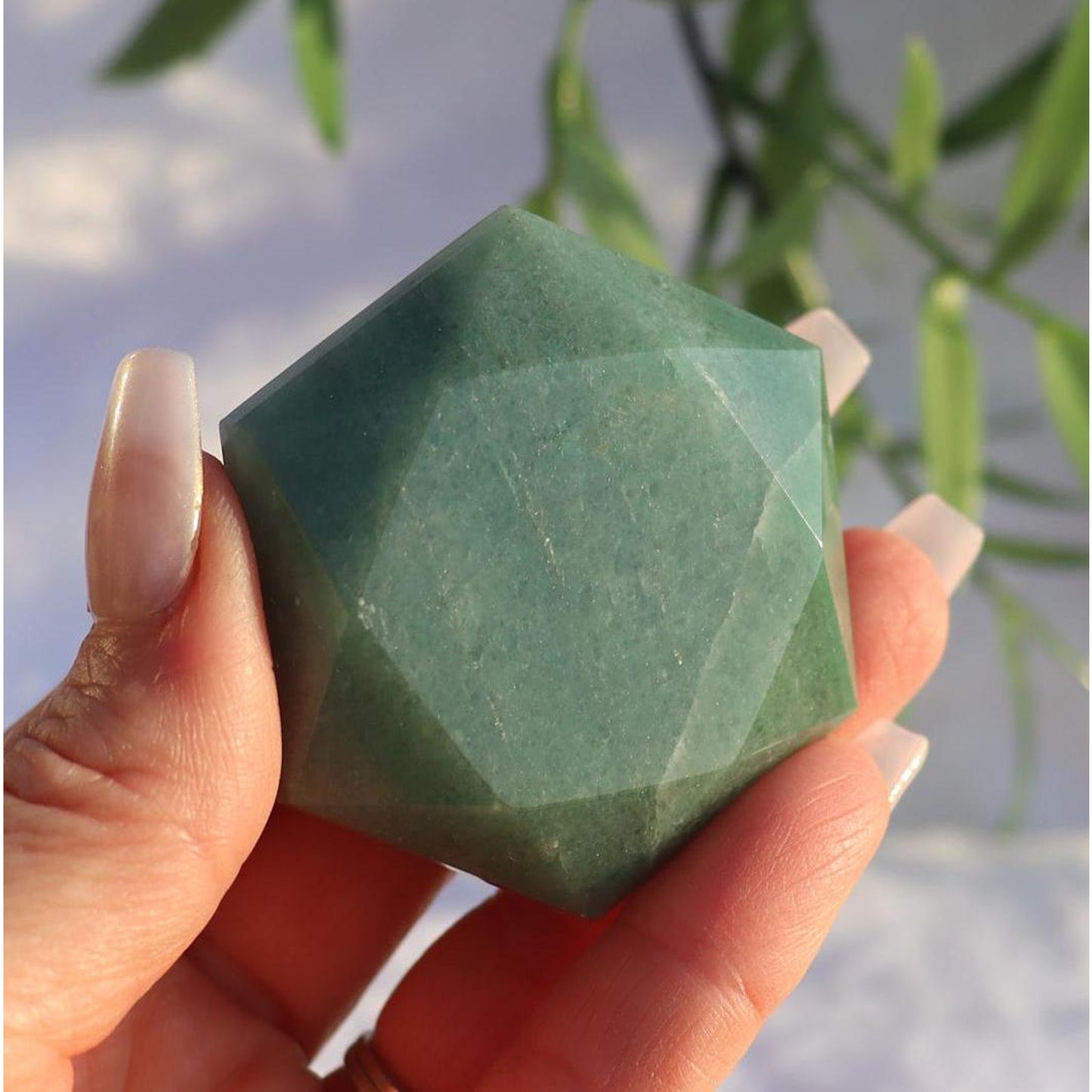 Green Aventurine Hexagon, David Star