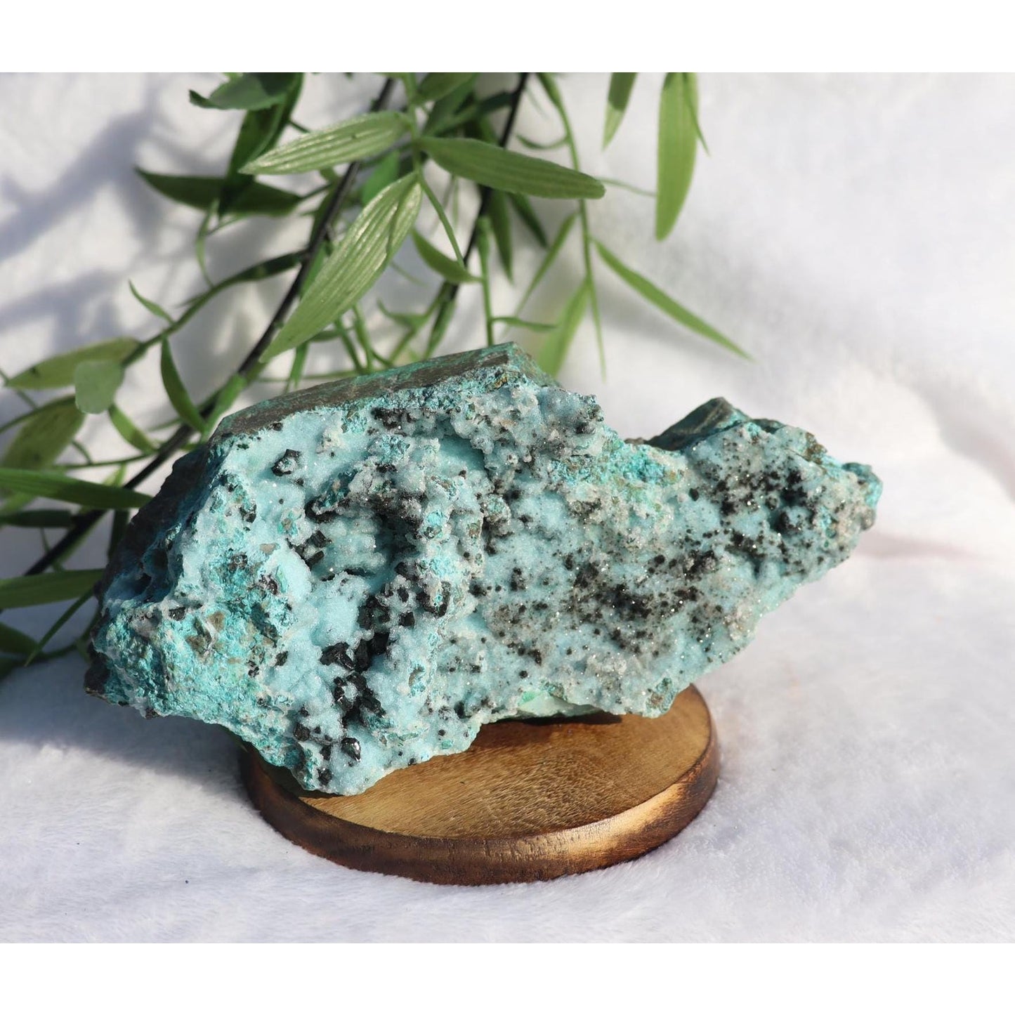 Druzy Chrysocolla with Malachite Specimen