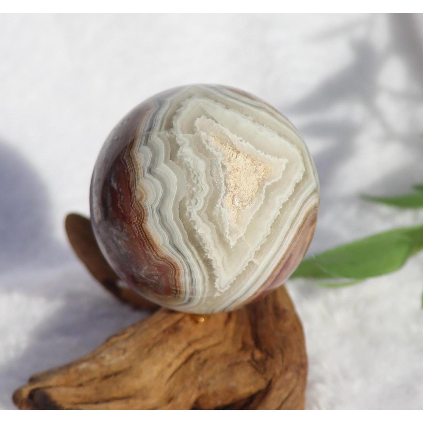 Mexican Crazy Lace Agate Sphere