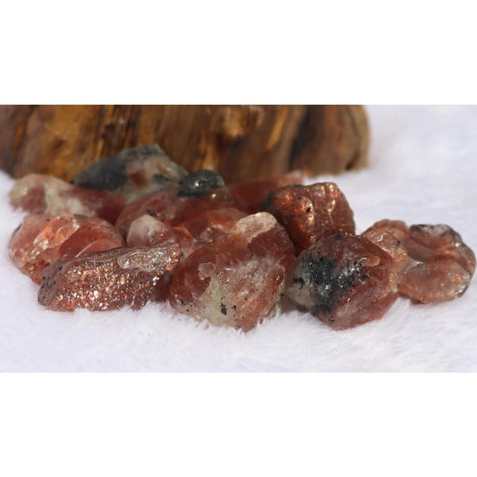 Raw Arusha Sunstone, Rainbow Confetti Sunstone