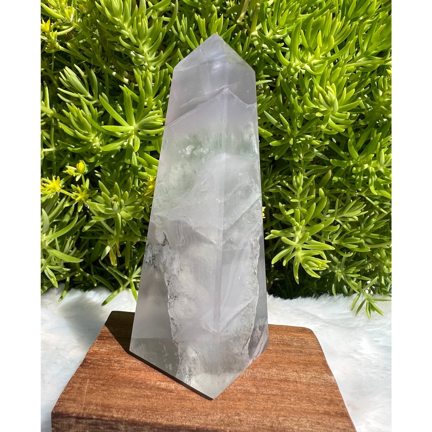 Lavender Fluorite Point - Polished Lavender Fluorite Crystal Point - Yttrium Fluorite - Standing Crystal Point - Genuine Lavender Fluorite