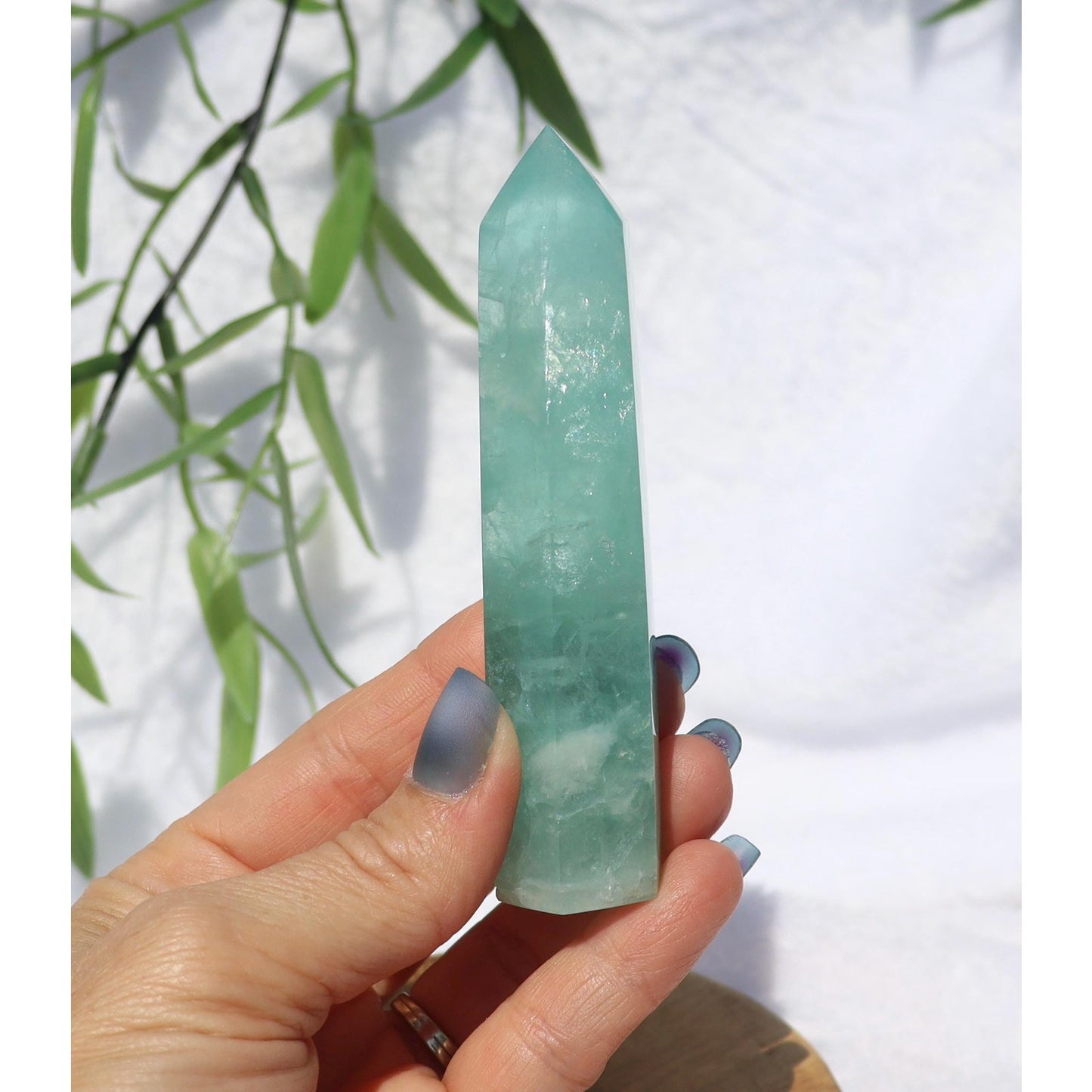 Pastel Green Fluorite Tower