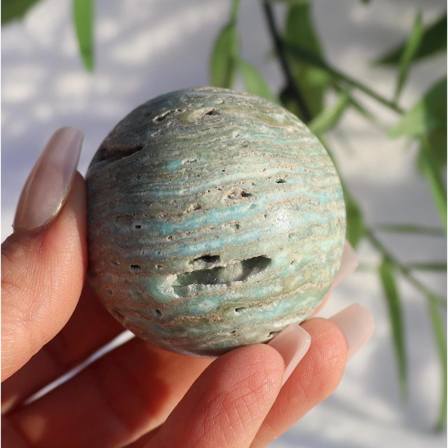 Hemimorphite Sphere