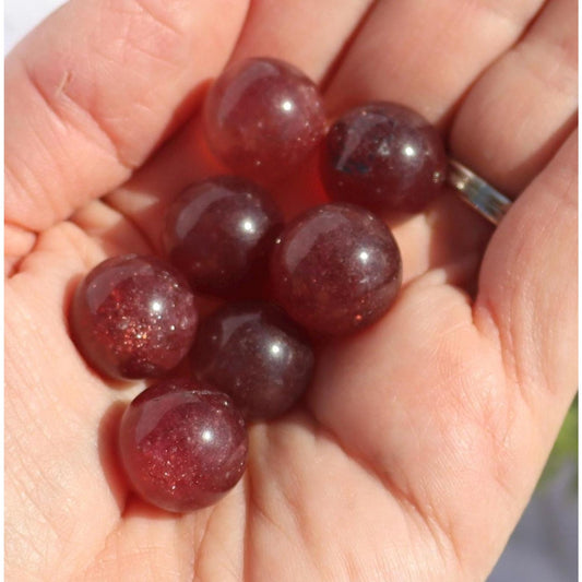 Strawberry Quartz Mini Spheres