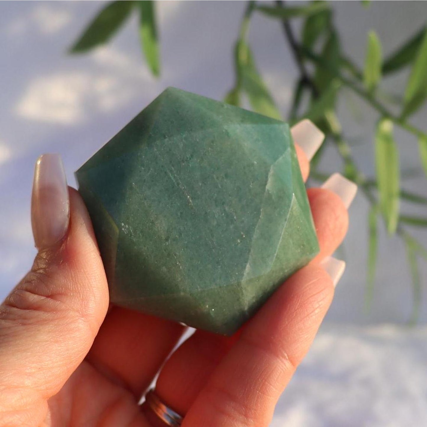 Green Aventurine Hexagon, David Star