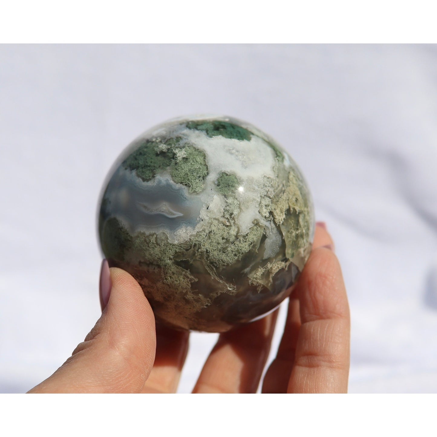 Moss Agate Sphere